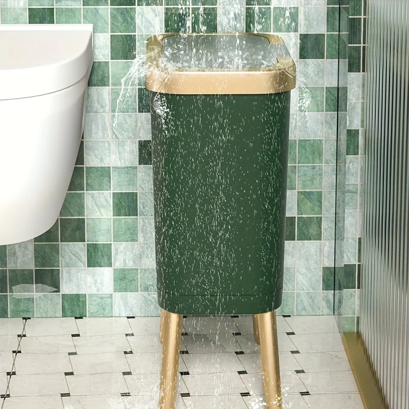 15L Modern Odour-Sealing Trash Can with Elevated Legs | Stylish Waste Bin for Kitchen, Living & Bathroom - Image 5