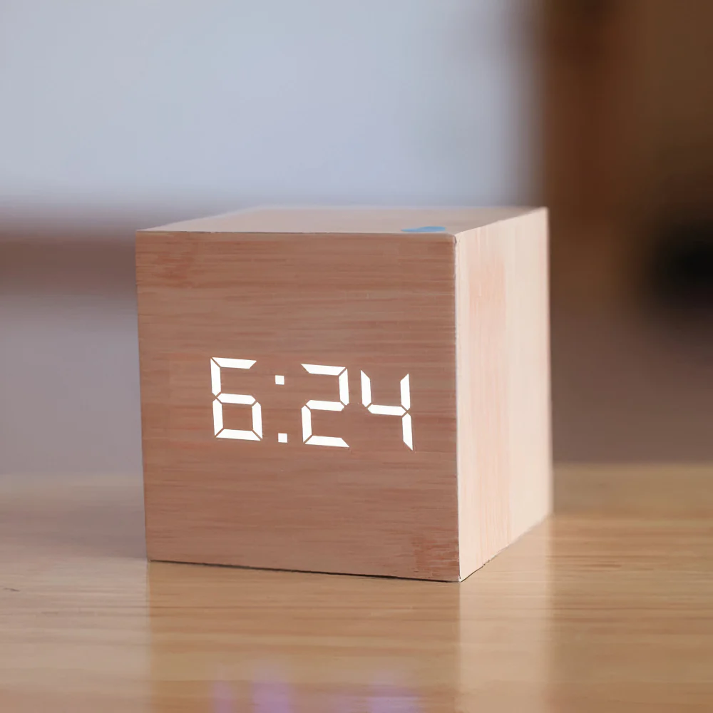 Alarm Clock LED Digital Cube Display - Image 6