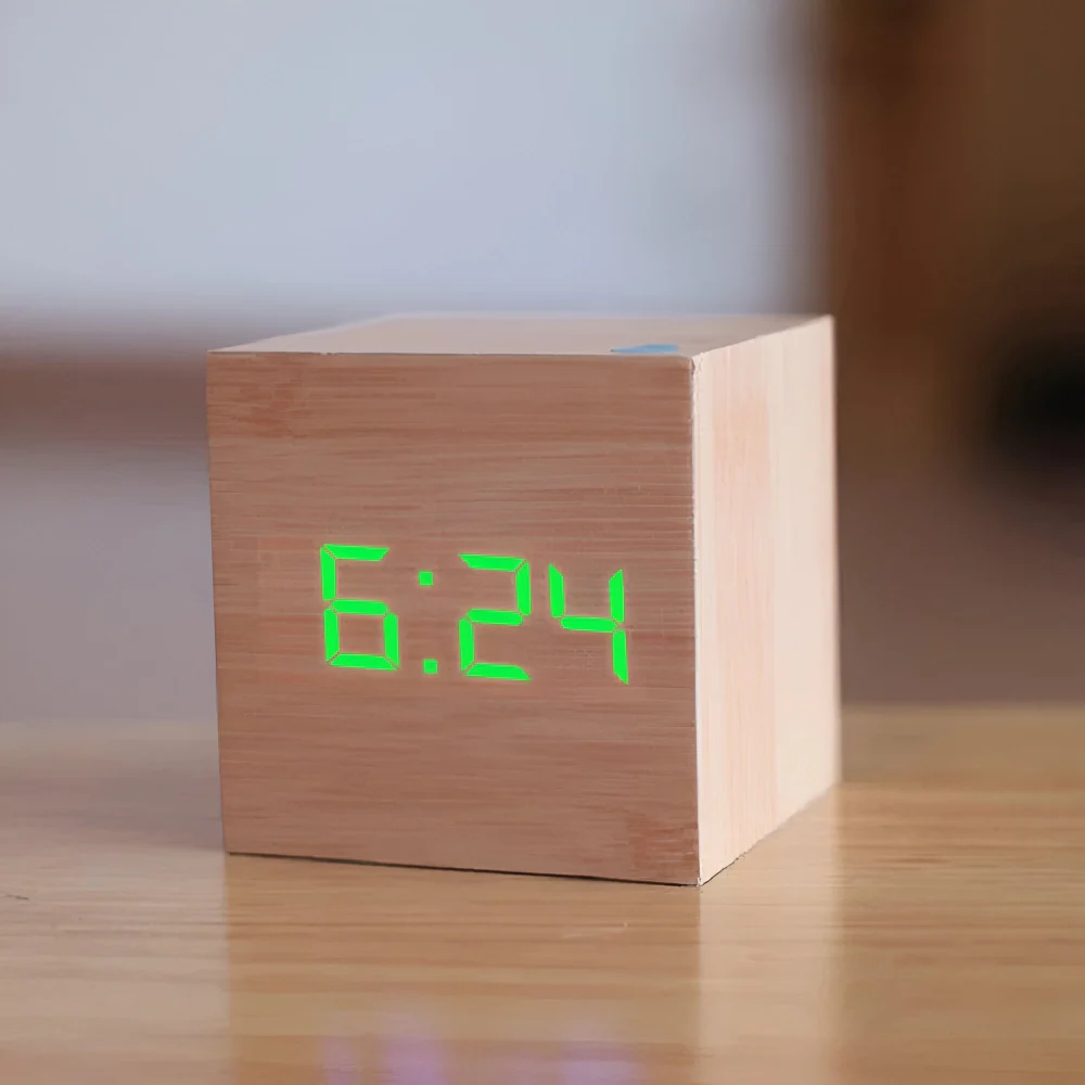 Alarm Clock LED Digital Cube Display - Image 7