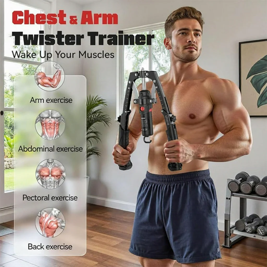 Arm Exerciser Twister Strength Training Machine Digital Counter - Image 2