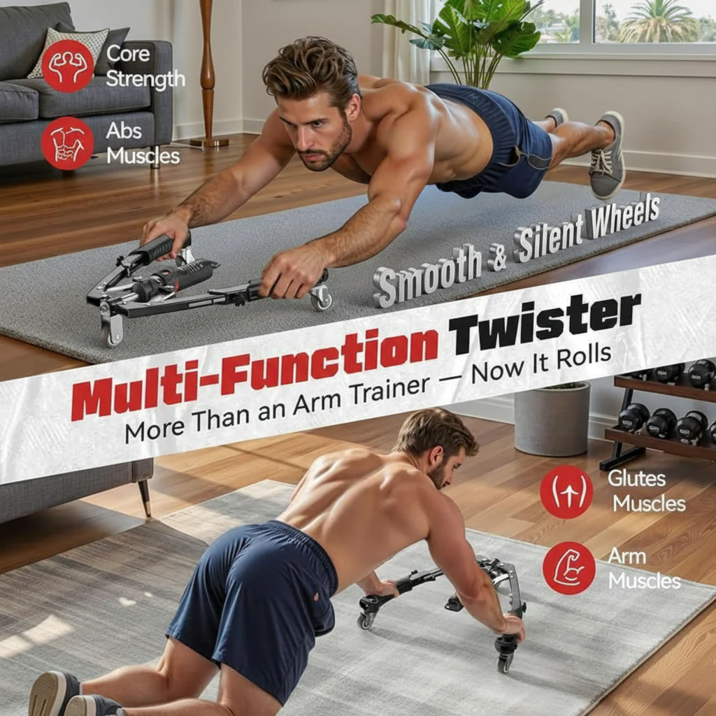 Arm Exerciser Twister Strength Training Machine Digital Counter - Image 3