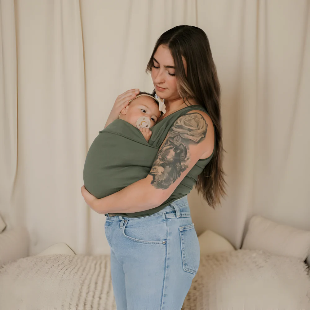 Baby Carrier Tee Hands-Free Wrap Shirt Style Infant Holder - Image 7