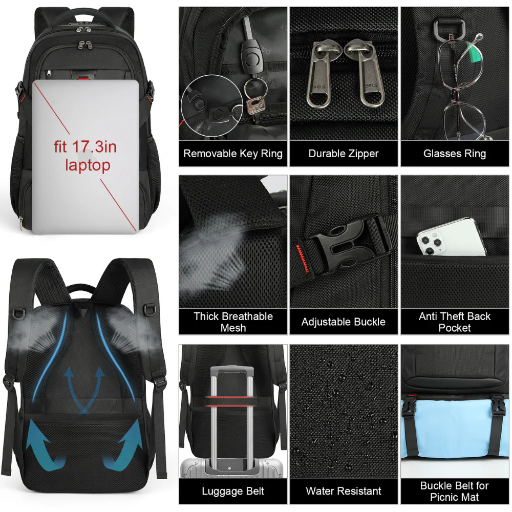 Backpack Travel Large Insulated Laptop Compartment Organizer - Image 5