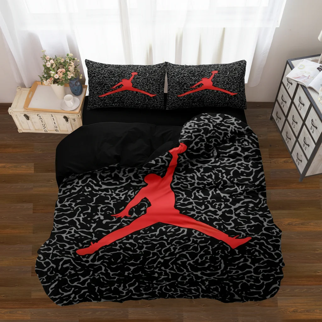 Basketball Duvet Cover Sports Bedding Set Kids Teen Bedroom Decor - Image 2