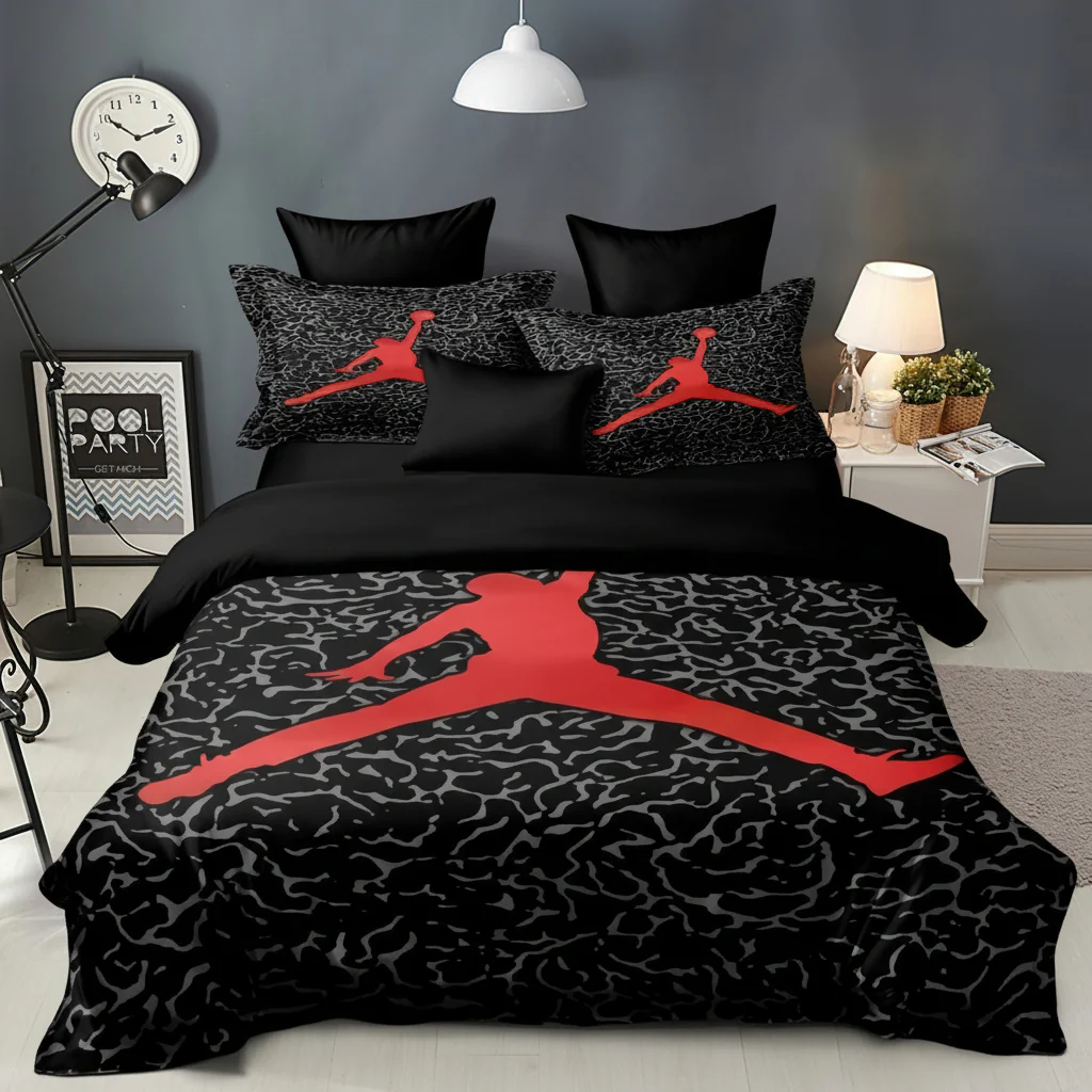 Basketball Duvet Cover Sports Bedding Set Kids Teen Bedroom Decor - Image 3