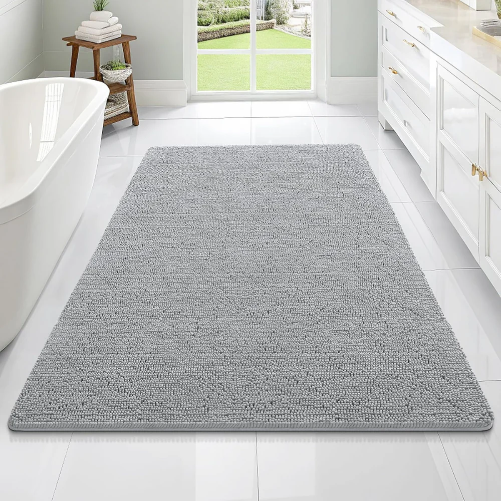 Bath Rug Chenille Non Slip Absorbent Bathroom Floor Mat - Image 11