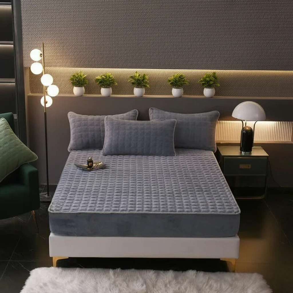 Bed Sheets Fitted Sheet Soft Breathable Mattress Cover - Image 6