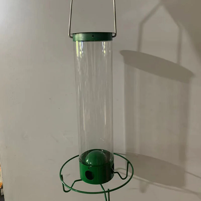 Bird Feeder Metal Squirrel Proof Hanging Outdoor Backyard Tube - Image 4