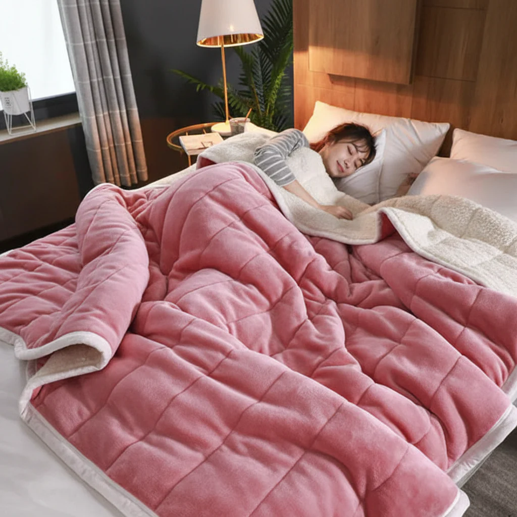 Blanket Flannel Throw Soft Warm Winter Sofa Bed Cover - Image 2