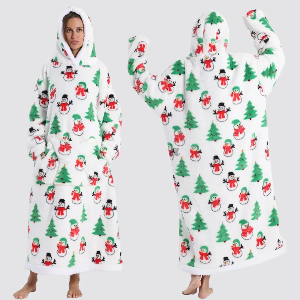 Blanket Hoodie Oversized Wearable Hooded Blanket Adult - Image 16