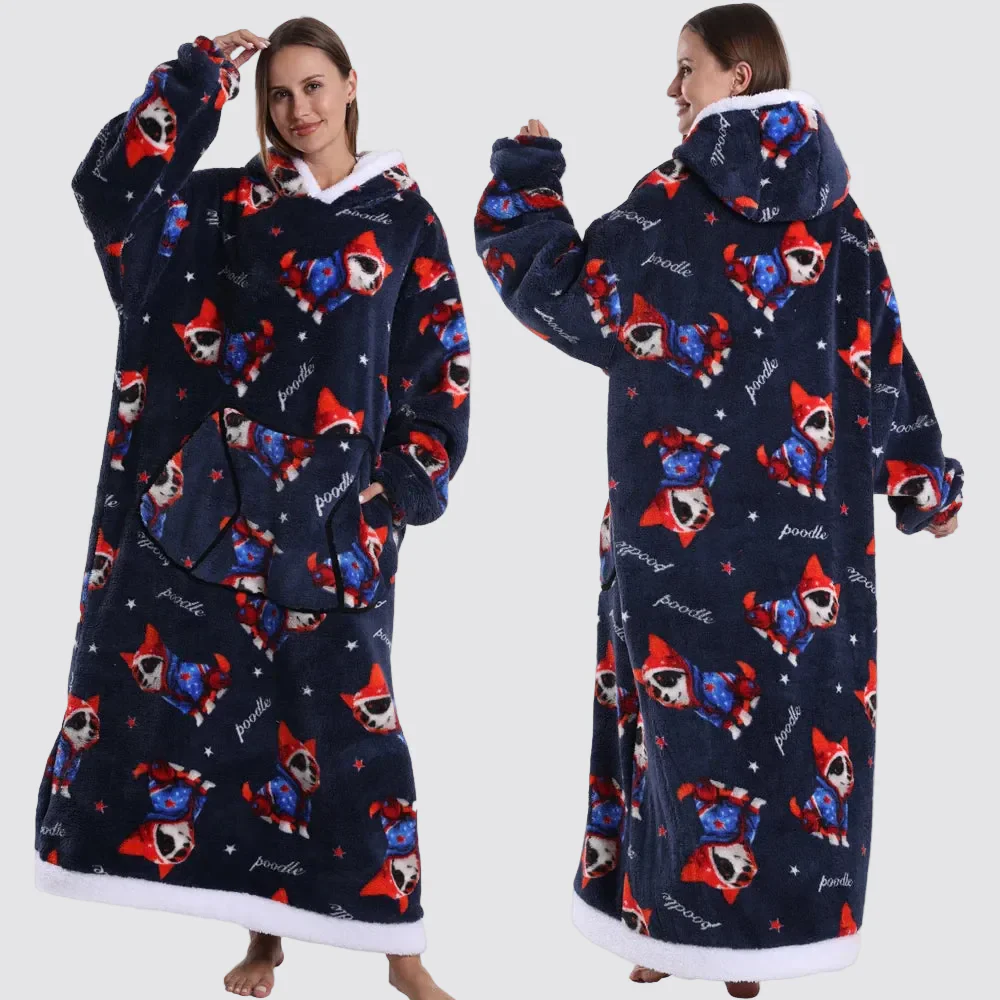 Blanket Hoodie Oversized Wearable Hooded Blanket Adult - Image 23
