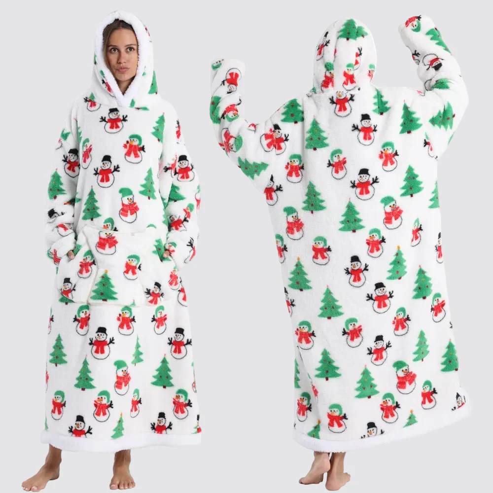Blanket Hoodie Oversized Wearable Hooded Blanket Adult - Image 27