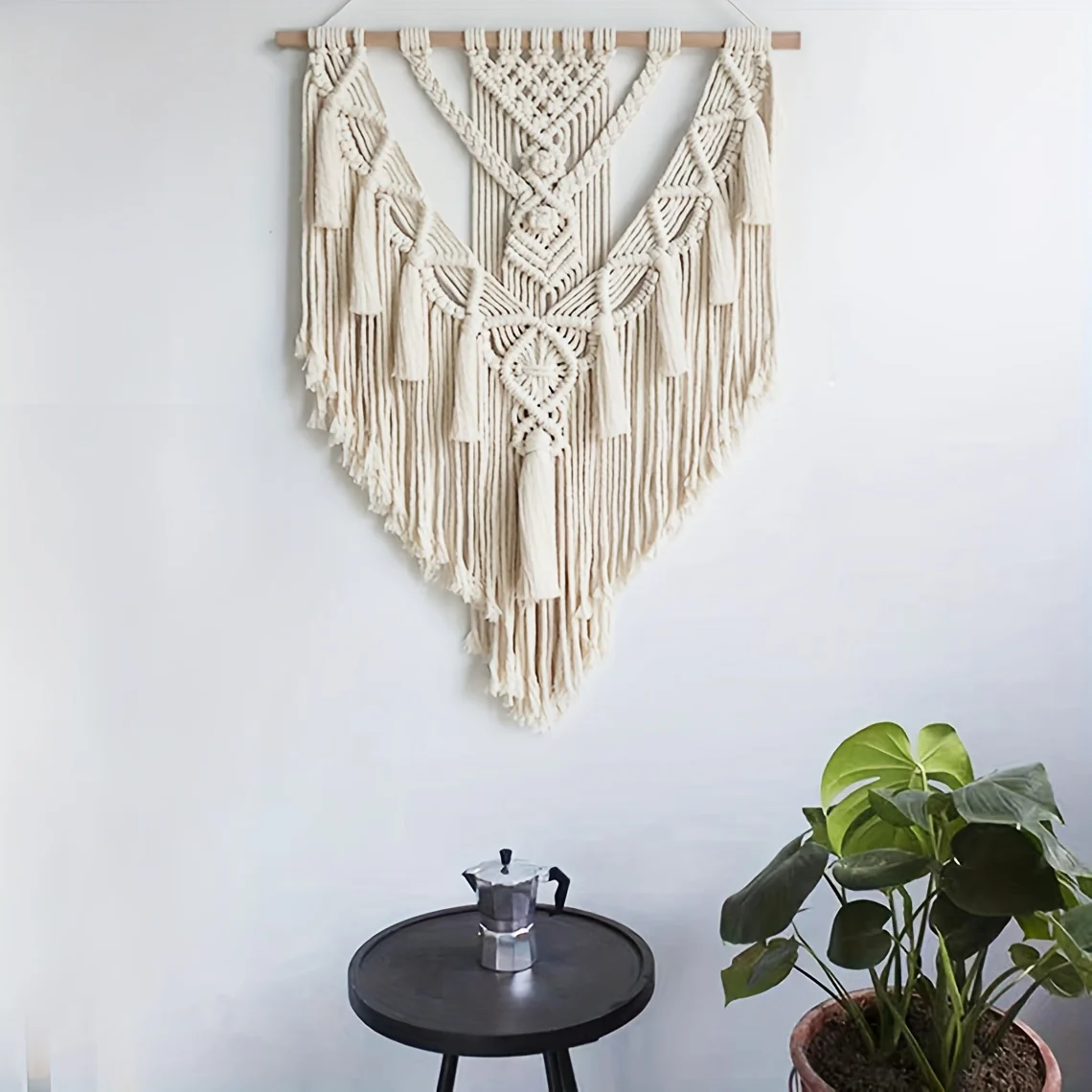 Bohemian Macrame Wall Hanging | Handcrafted Woven Tapestry - Image 4