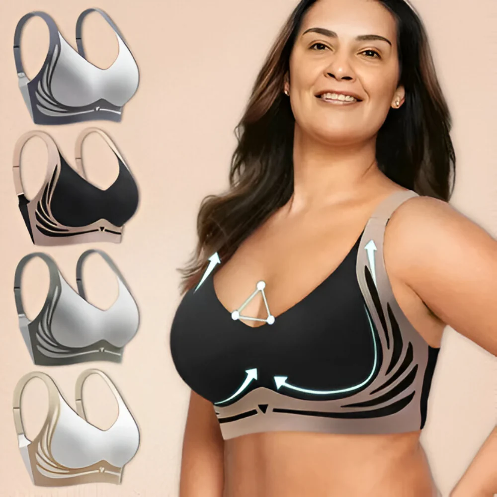 Bra Wireless Everyday Support Smooth Daily Wear Design - Image 12