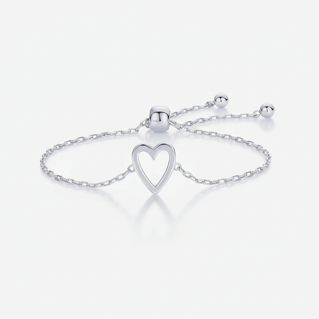 Bracelet Adjustable Heart Chain Matching Couple Jewelry - Image 7