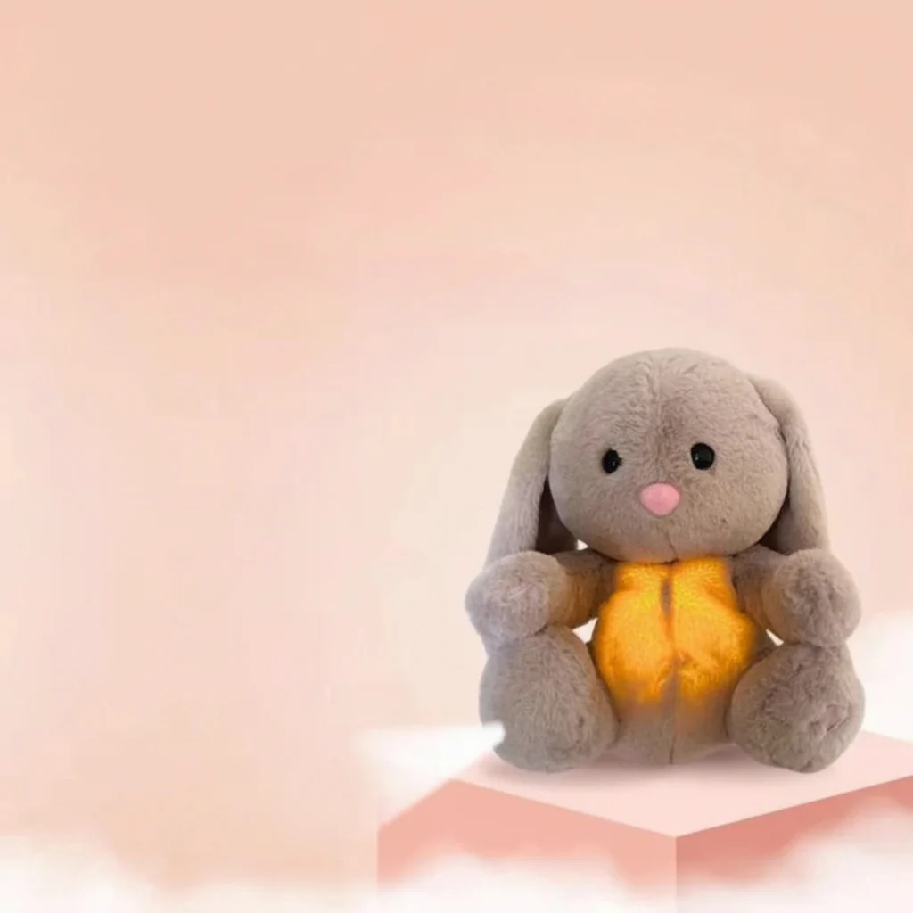 Breathing Stuffed Animal Relaxation Kids Adults Plush Bunny - Image 5