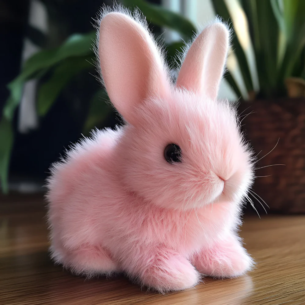 Bunny Toy Home Decor Lifelike Sitting Display Figurine - Image 3
