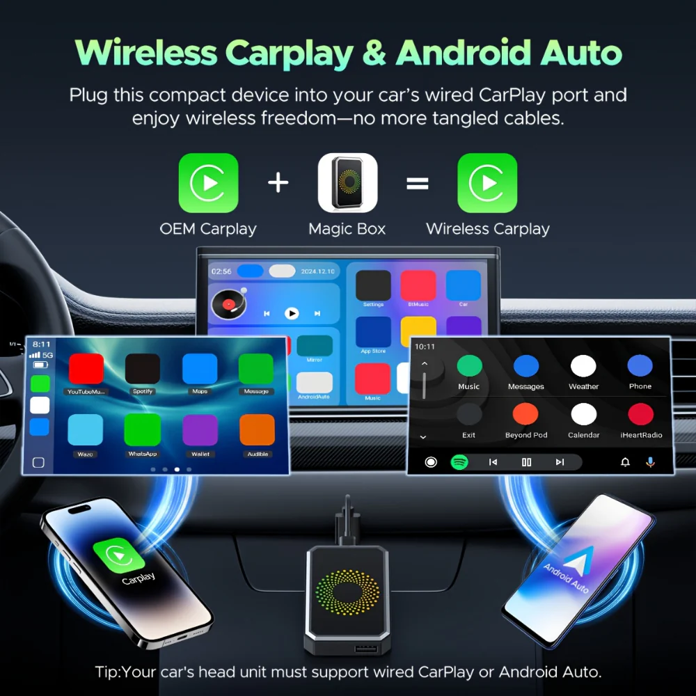 Car Adapter Wireless Media Streaming Auto Display Box - Image 11