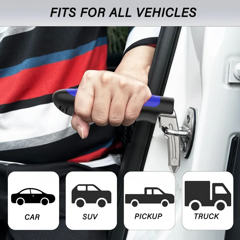 Car Emergency Tool Safety Window Breaker Door Assist Handle - Image 5