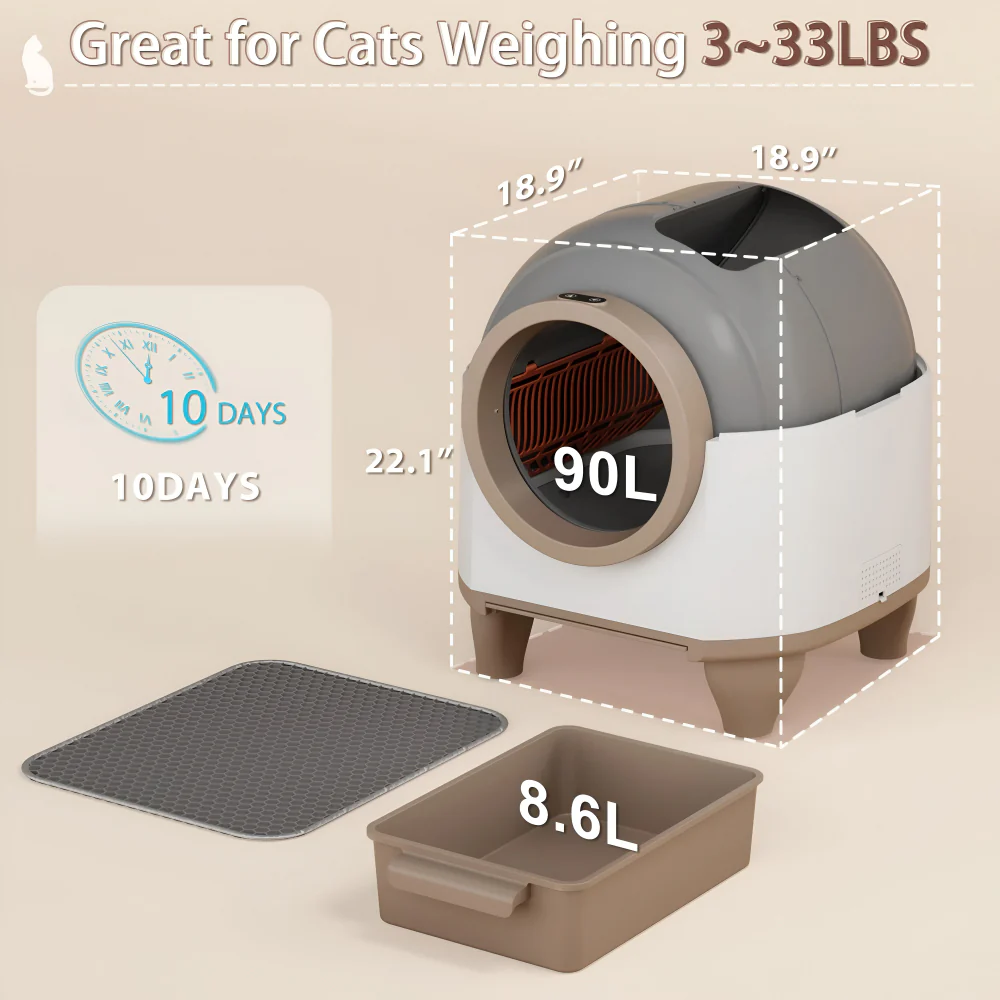 Cat Litter Box Automatic Self Cleaning App Control - Image 9