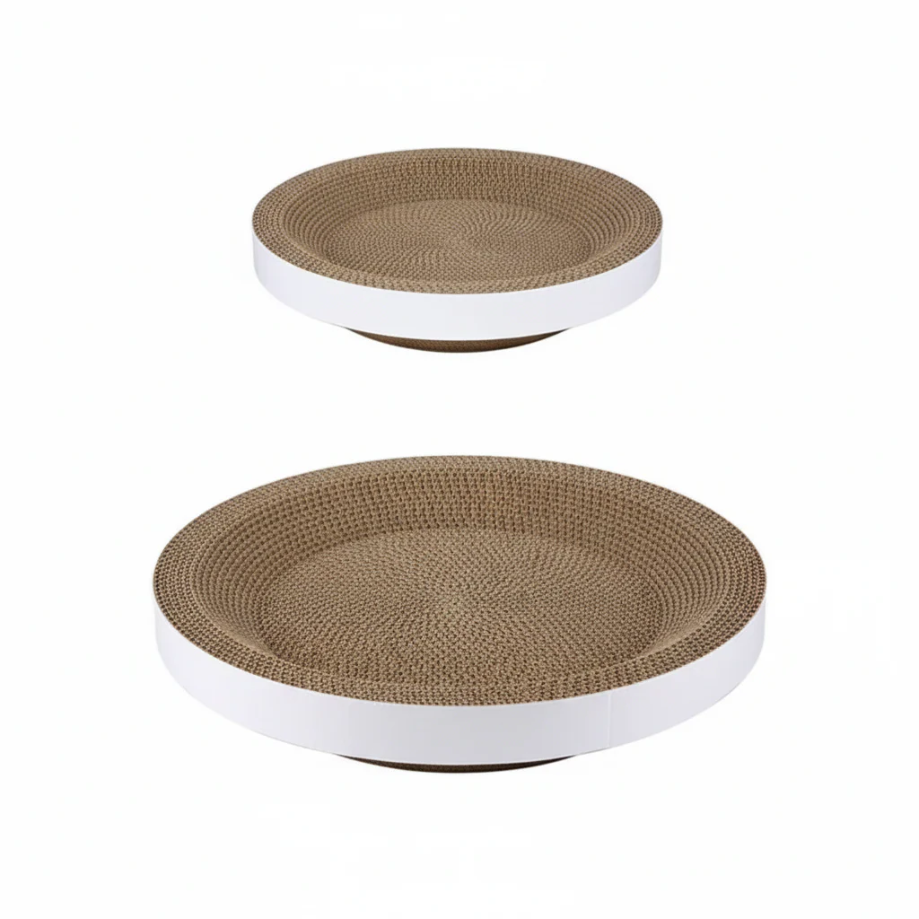 Cat Scratcher Round Cardboard Scratching Bed Lounge - Image 3