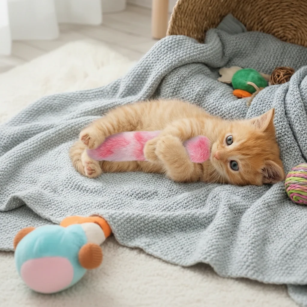 Cat Toy Catnip Pillow Plush Interactive Chew Kick Toy Cats - Image 4