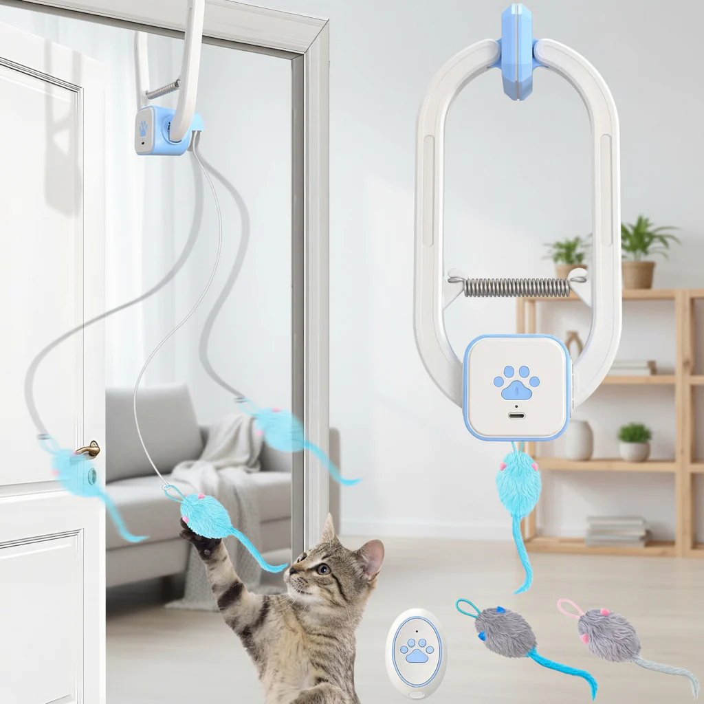 Cat Toy Interactive Electronic Teaser USB Rechargeable Mice