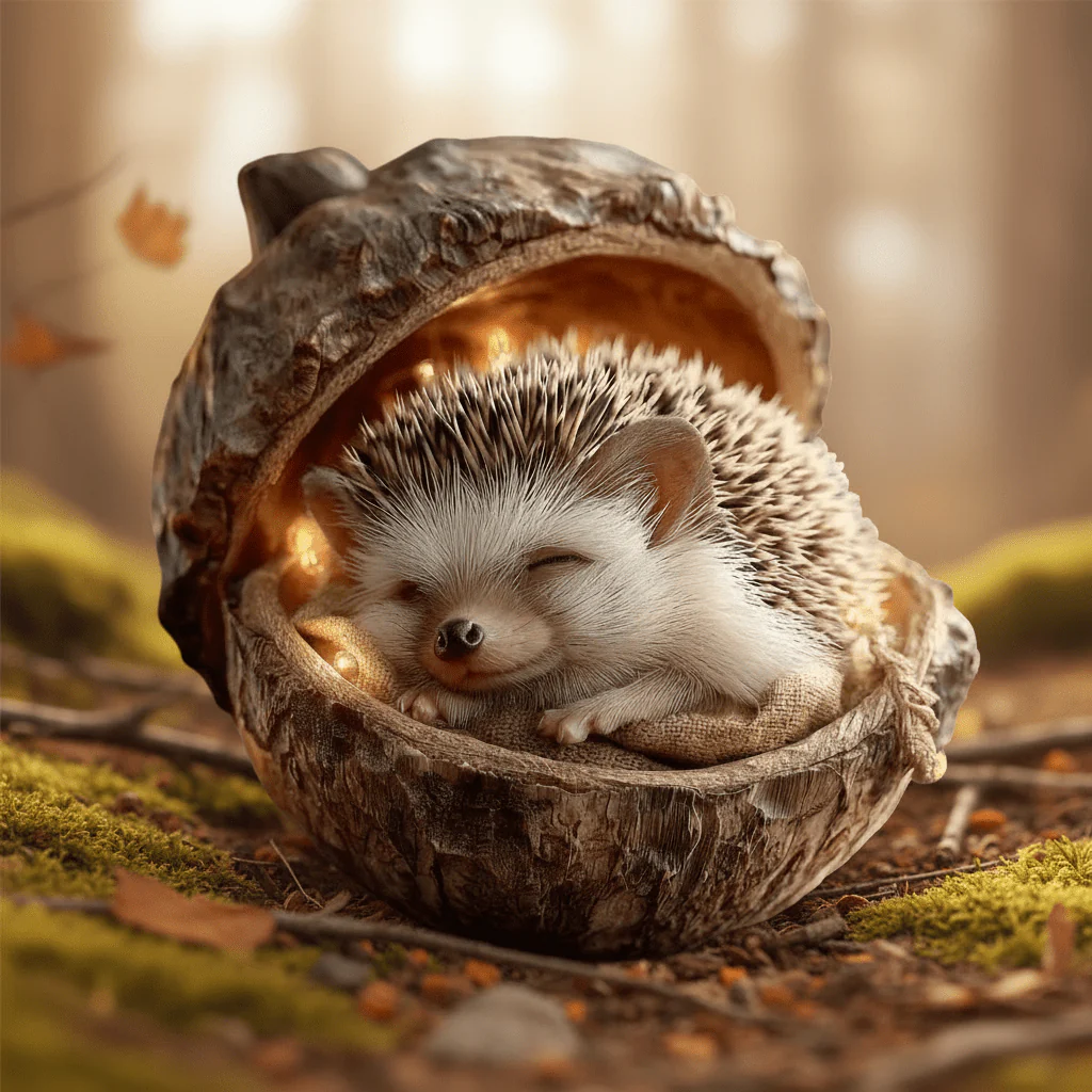 Christmas Tree Ornaments Handcrafted Woodland Animal Acorn Decorations - Image 5