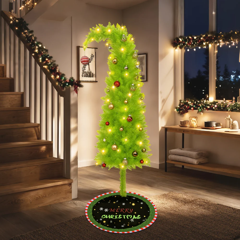 Christmas Tree Slim Artificial Floor Decor Home Seasonal Display - Image 5