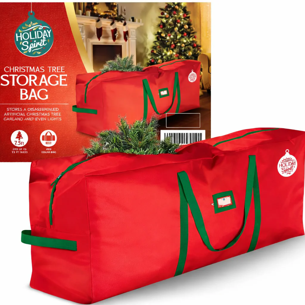 Christmas Tree Storage Bag Waterproof Oxford Carry Case - Image 7
