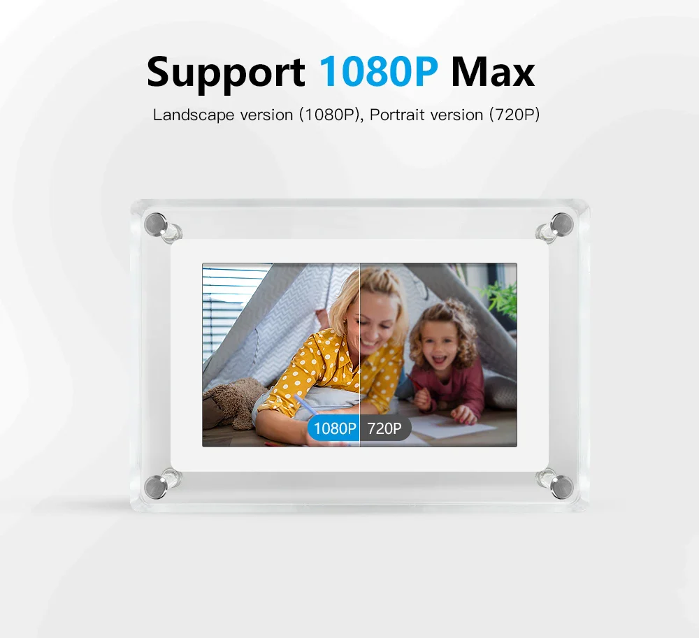 ClearFrame | Acrylic Digital Photo Frame | Portable IPS Display with Built-in Battery - Image 5