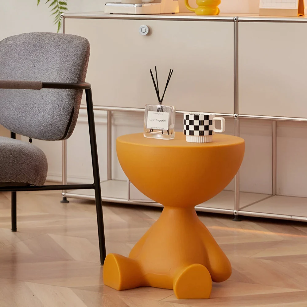 Coffee Table Round Modern Side Accent Stool Style - Image 15