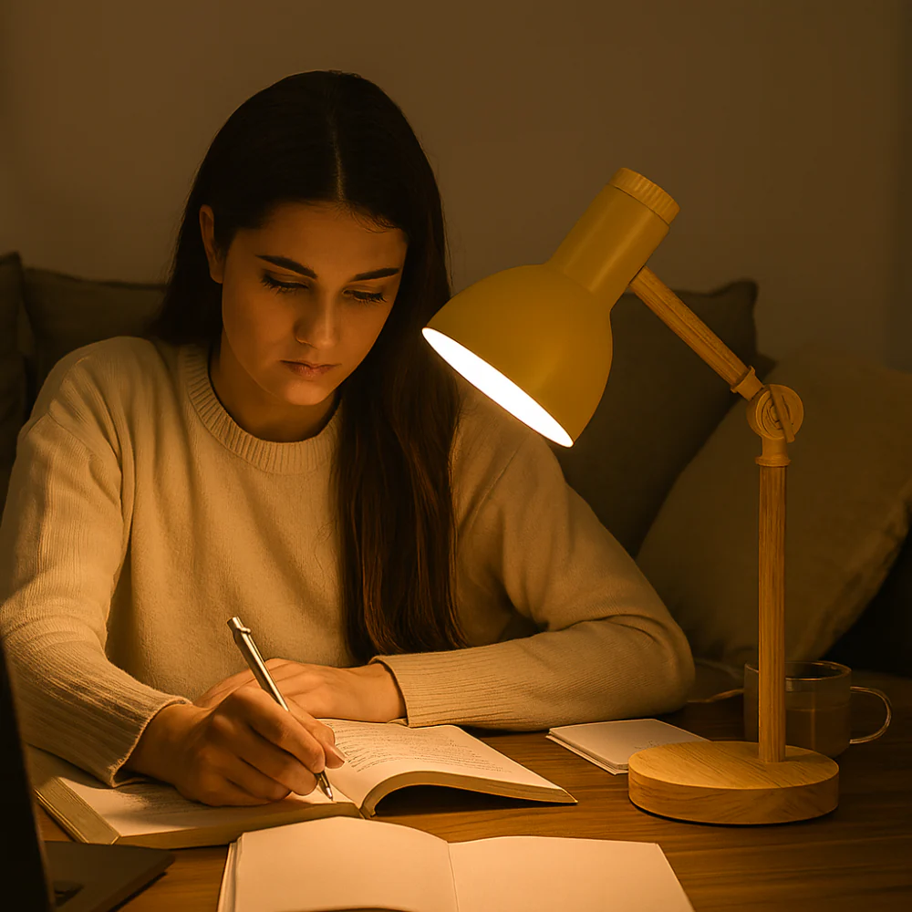 Desk Lamp Wood Adjustable Nordic Table Light - Image 10