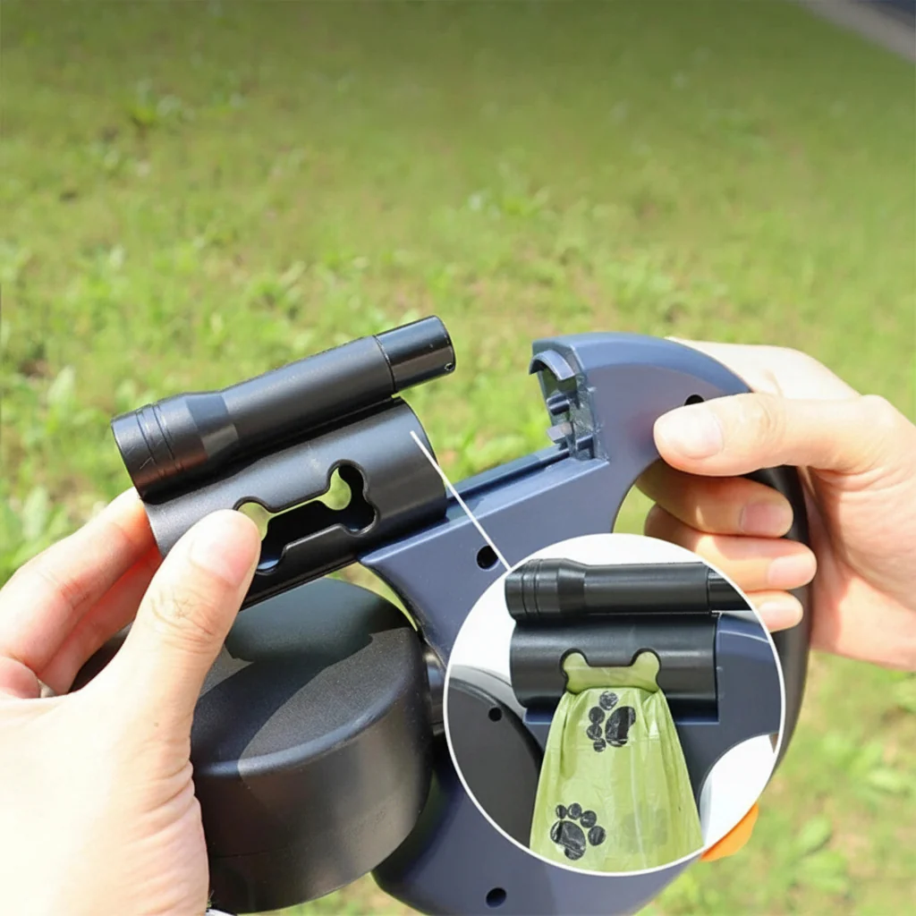 Dog Leash Dual Retractable Tangle Free Walking Lead Two Dogs - Image 9
