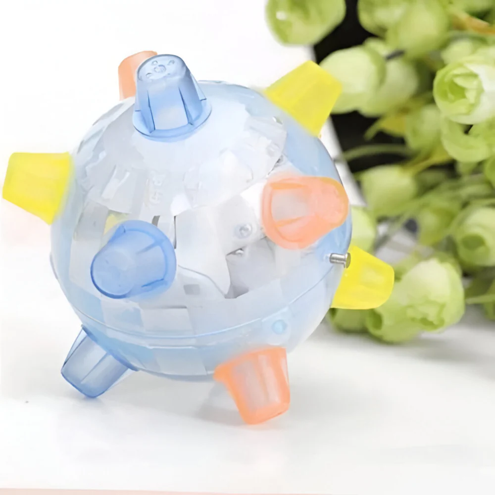Dog Toy LED Bouncing Interactive Plastic Rubber Jumping Ball - Image 2