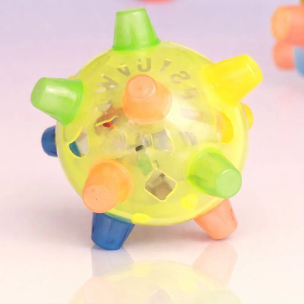 Dog Toy LED Bouncing Interactive Plastic Rubber Jumping Ball - Image 6