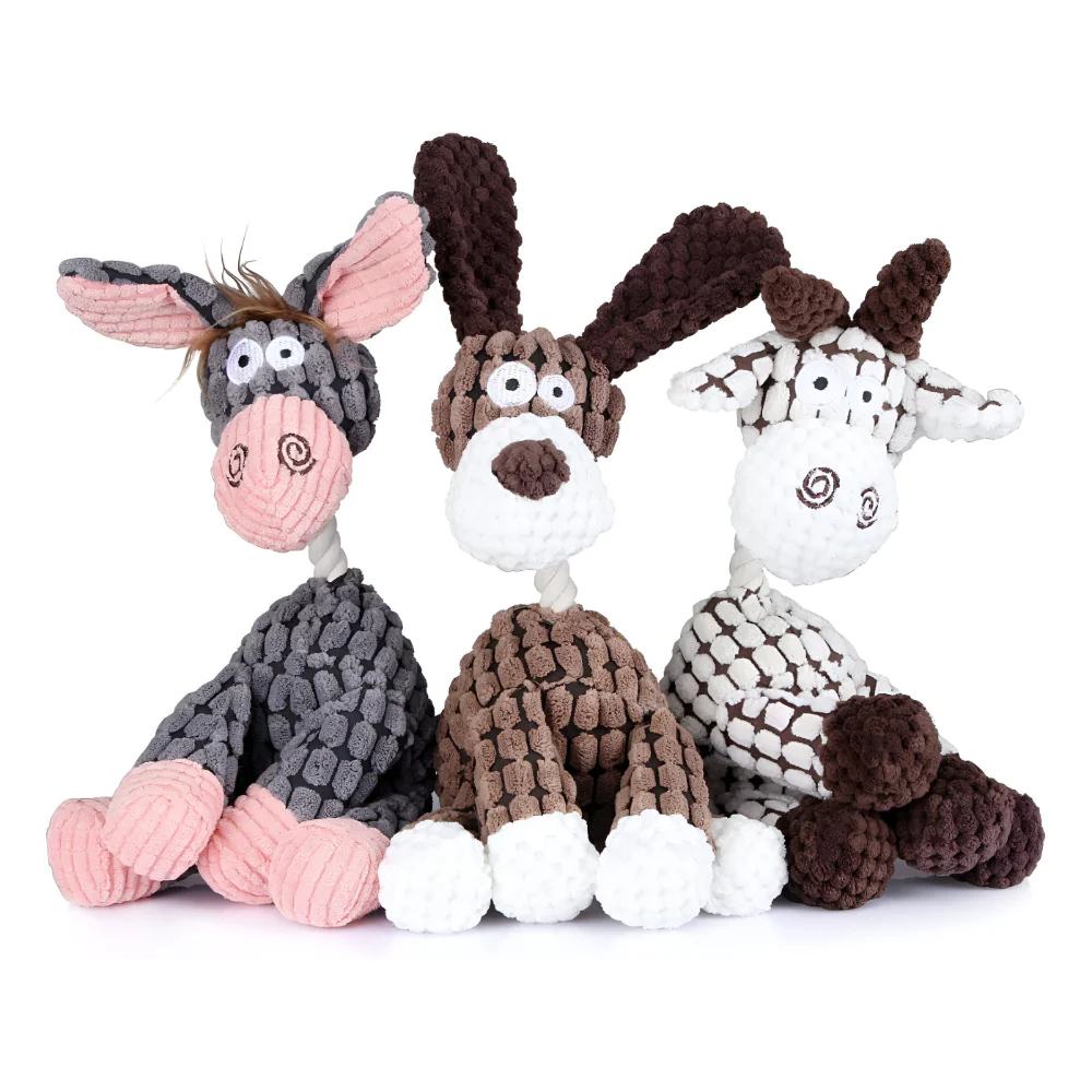 Dog Toy Rope Animal Chew Squeaker - Image 9