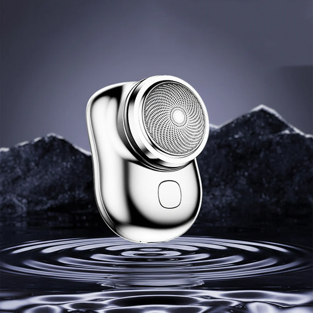 Electric Shaver Portable Mini Metal Beard Hair Trimmer - Image 5