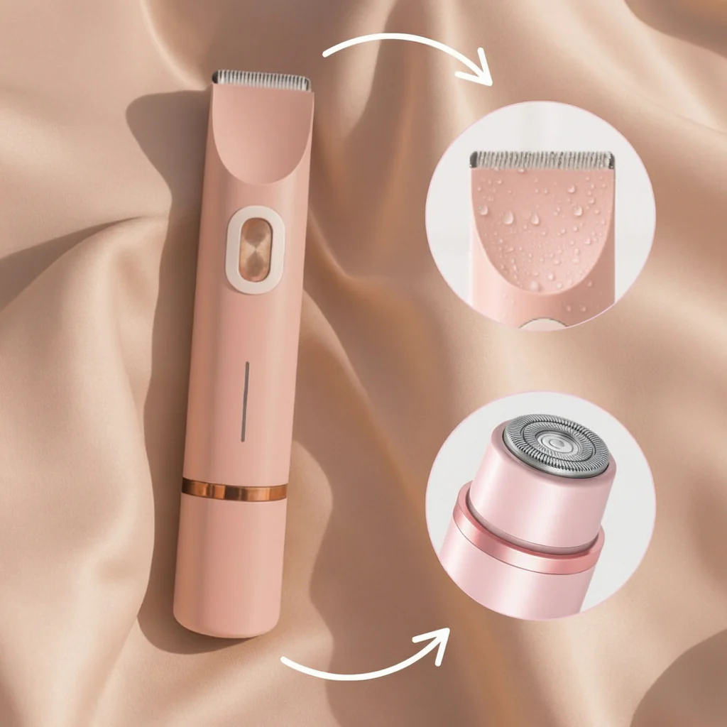 Electric Womens Shaver Waterproof Sensitive Skin Razor Bikini Line - Image 2