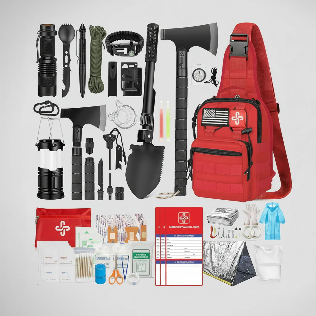 Emergency Survival Kit First Aid Tools Gear Disasters - Image 9