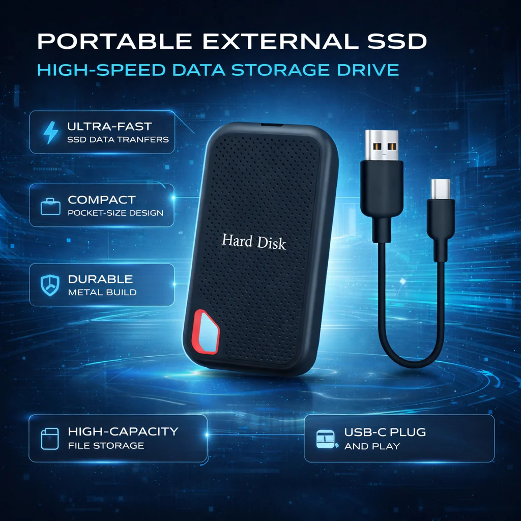 External Hard Drive Portable SSD High-Speed Data Storage - Image 4