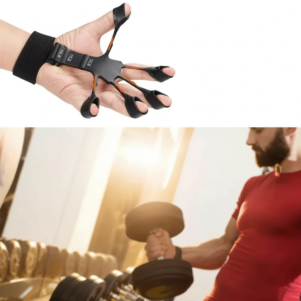 Finger Strengthener Adjustable Resistance Hand Grip Trainer - Image 2