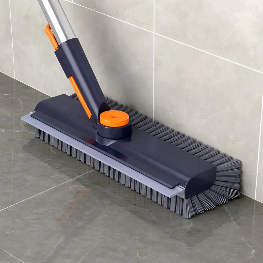 Floor Scrub Brush Long Handle Heavy Duty Manual Tile Cleaner - Image 2