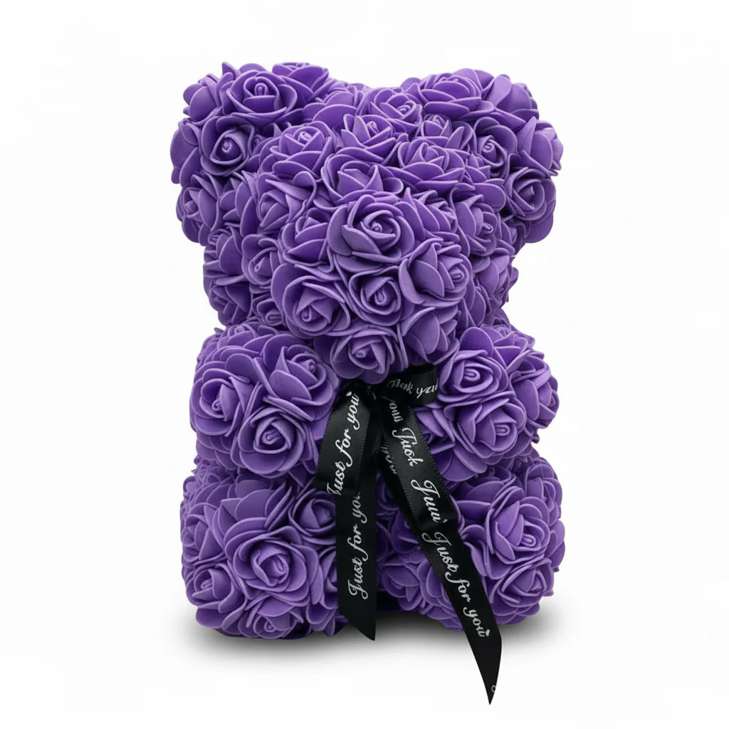 Flower Bear Rose Teddy Romantic Foam Rose Gift Decor - Image 7