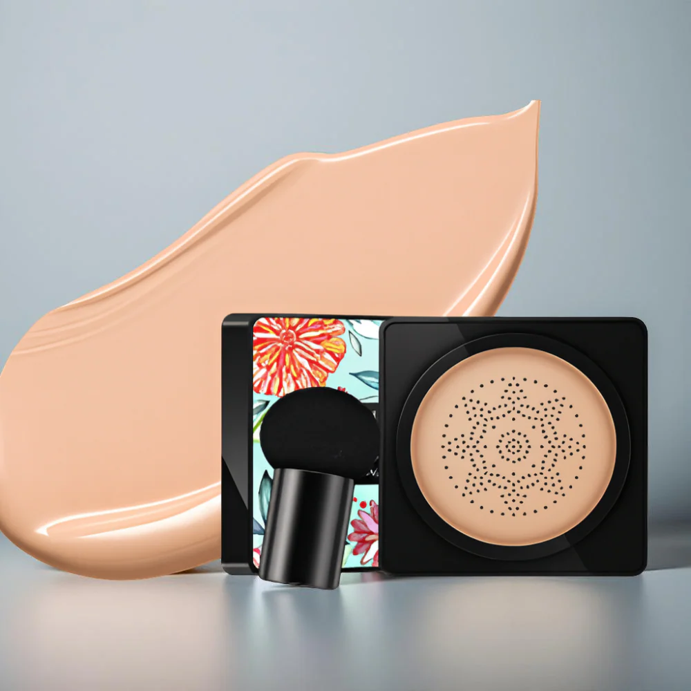 Foundation Makeup Cushion Compact Natural Coverage Face Applicator - Image 2