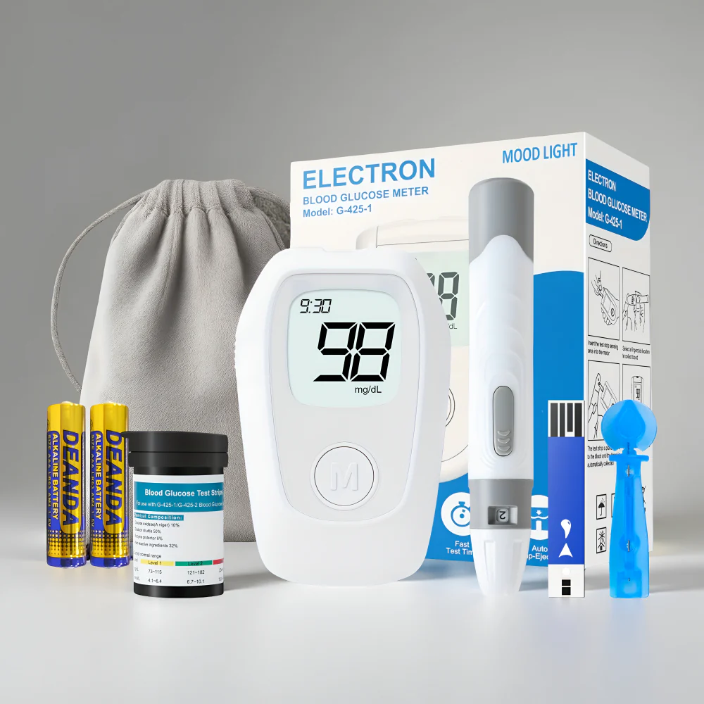 Glucose Monitor Kit Digital Blood Sugar Test Meter Device - Image 4