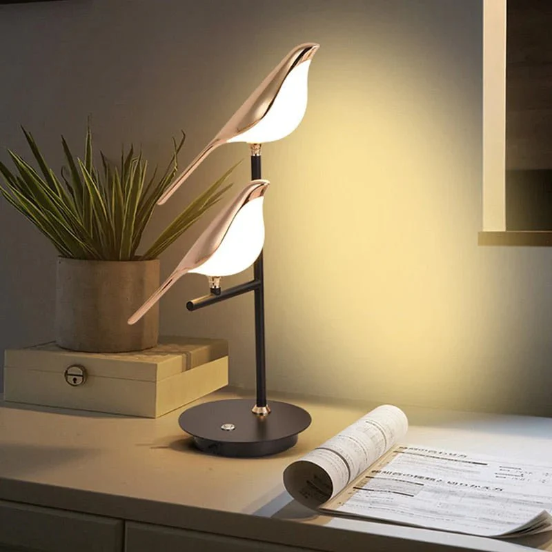 Golden Birdlight Wall Lamp | Modern Nordic LED Wall Sconce - Image 2