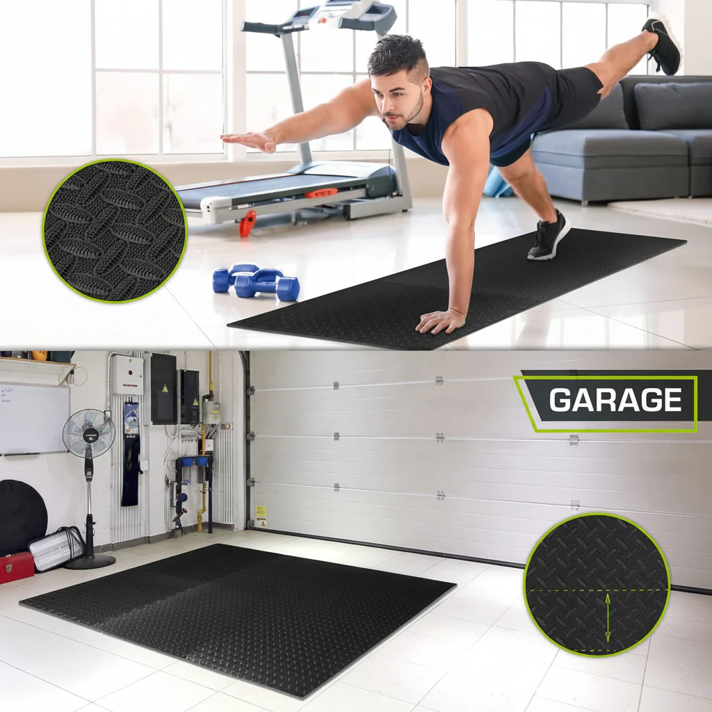 Gym Floor Mats Interlocking EVA Foam Exercise Flooring Tiles - Image 3