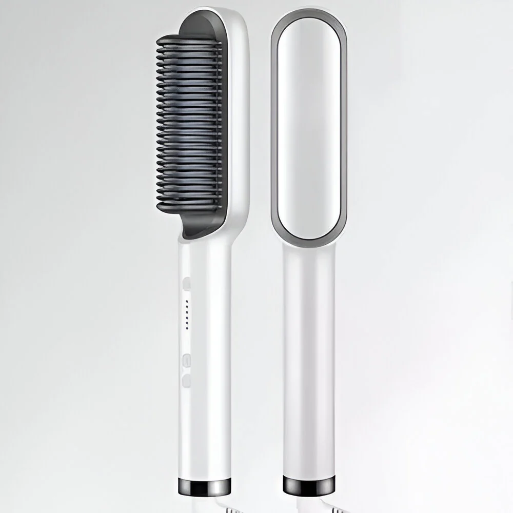 Hair Straightening Comb Heated Styling Brush Tool - Image 10