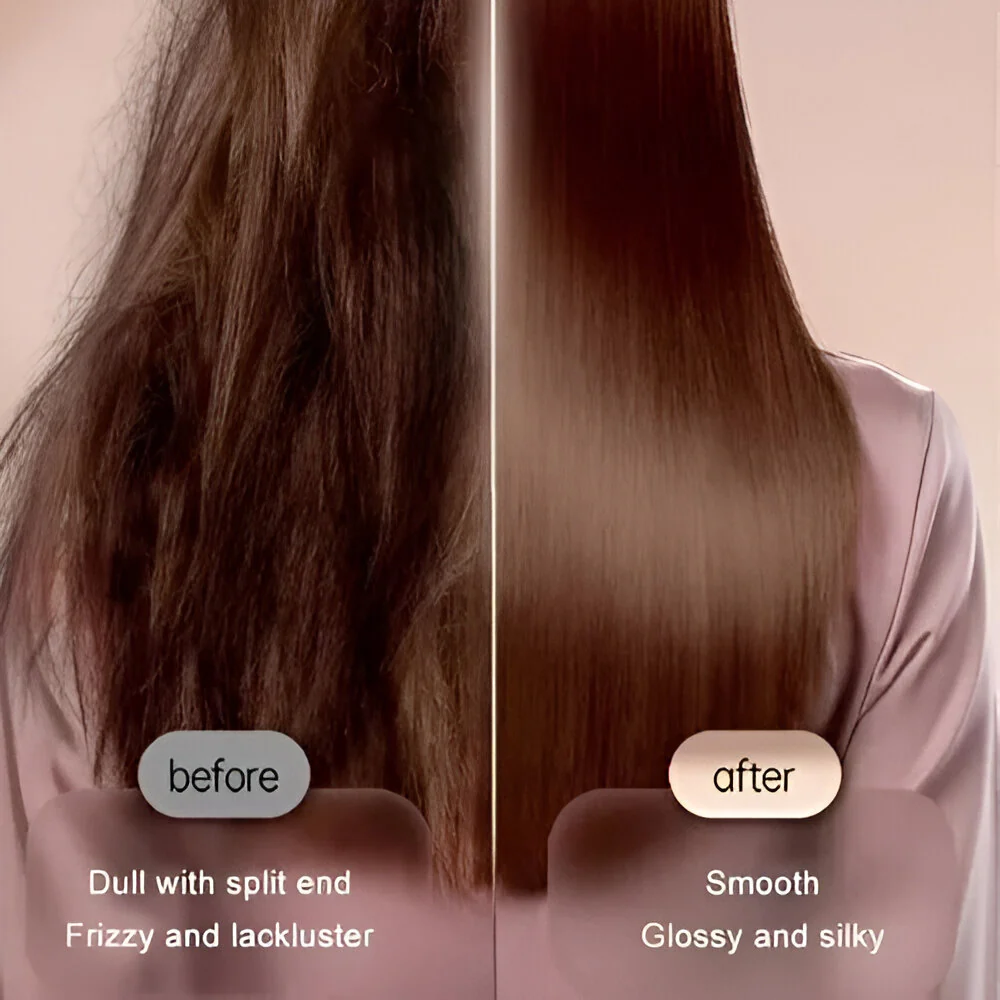 Hair Straightening Comb Heated Styling Brush Tool - Image 8